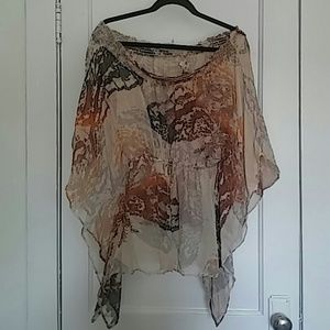 Da-Nang Silk Off the Shoulder Blouse - Size M